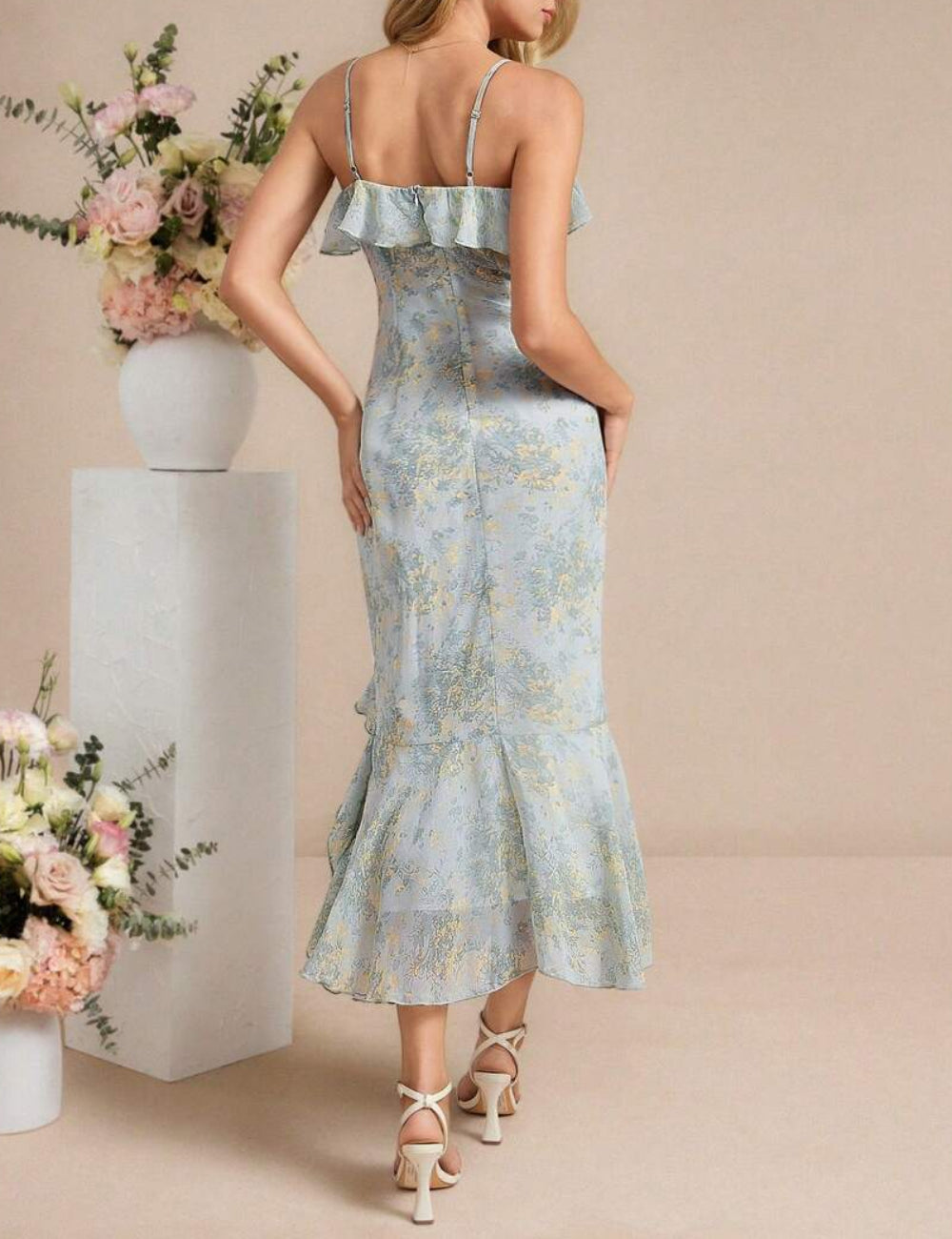 Rochie maxi Shein, mix culori