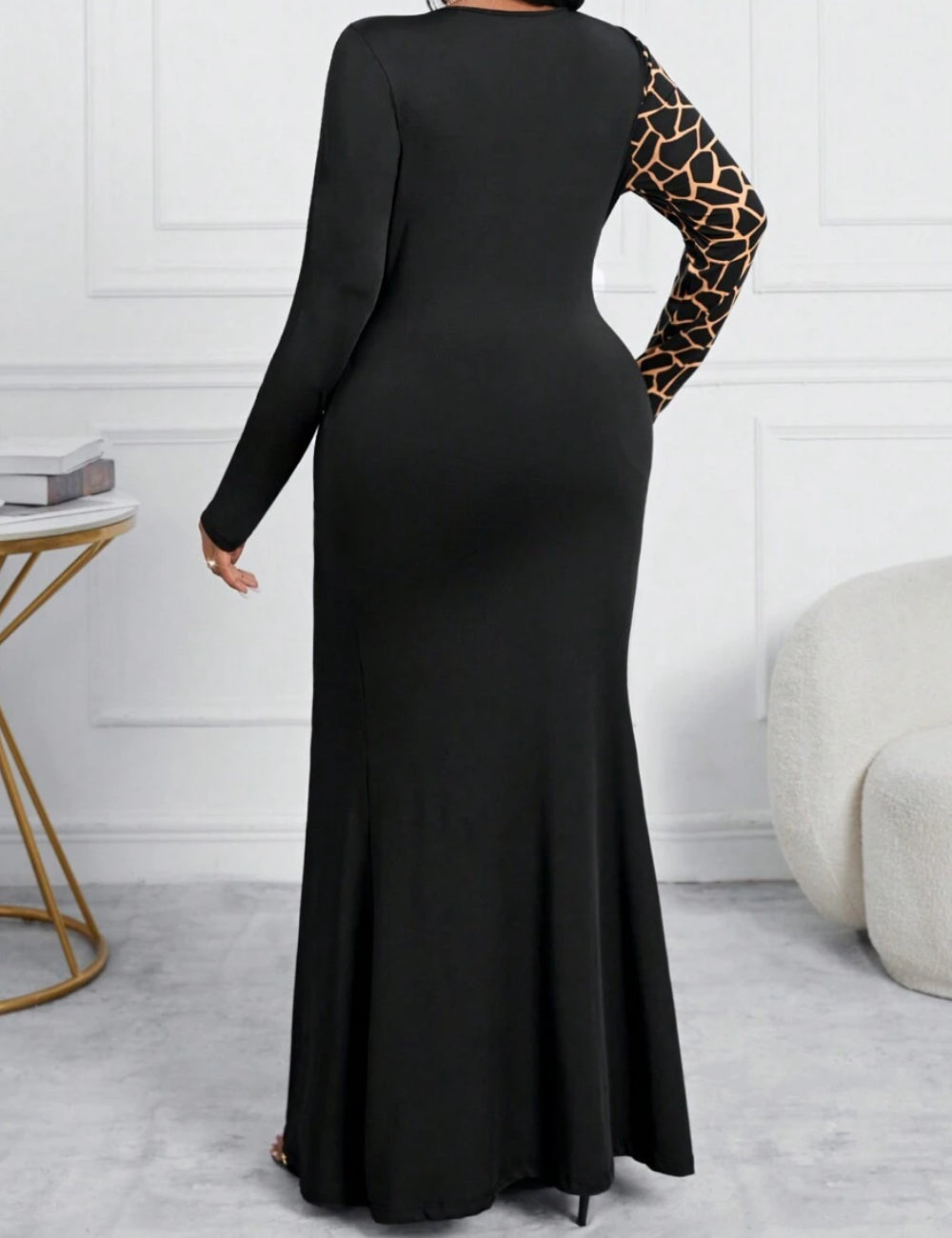 Shein Curve+ maxi ruha, vegyes színek