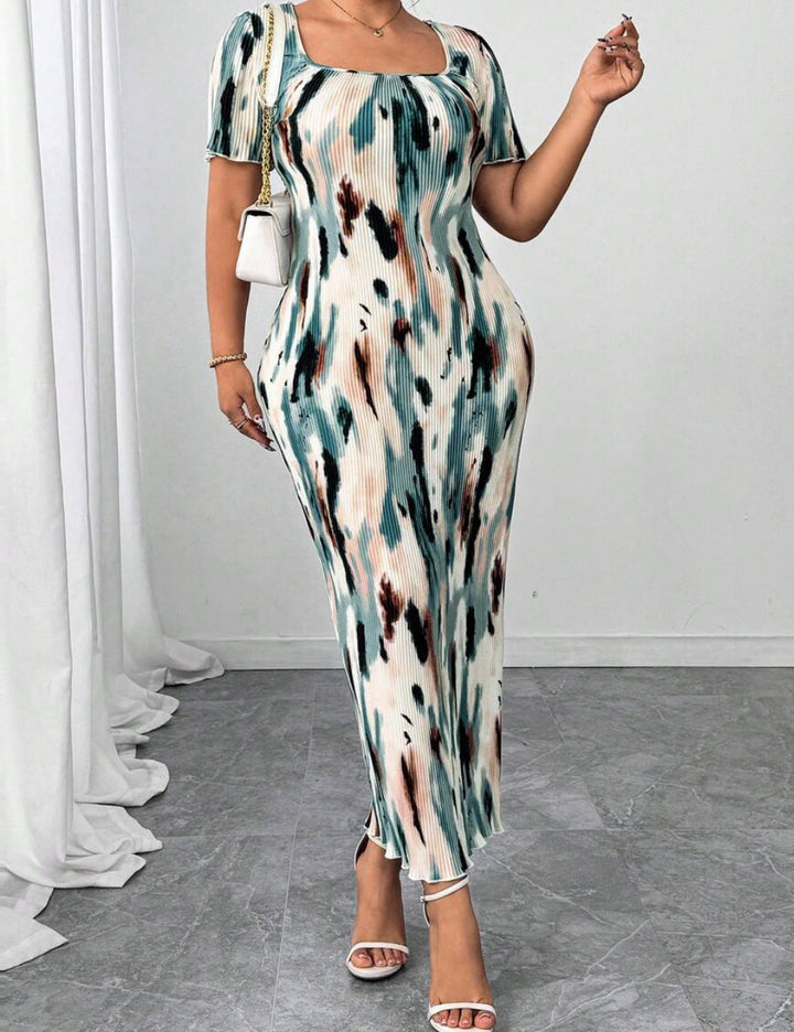 Rochie maxi Shein, mix culori