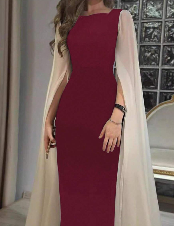 Shein maxi dress, color mix