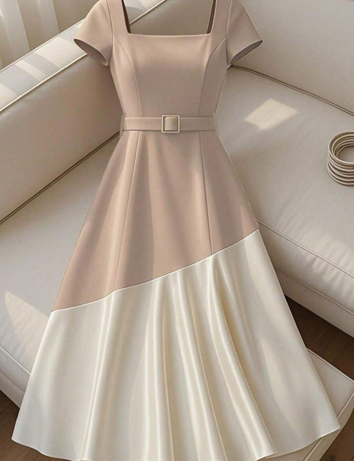 Shein maxi dress, color mix