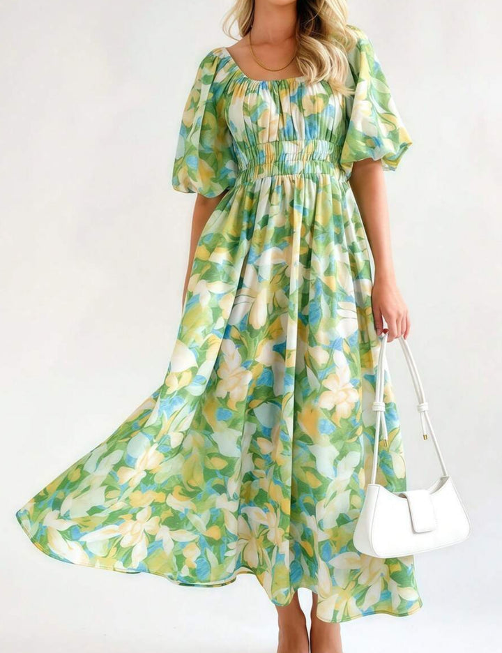 Shein maxi dress, color mix