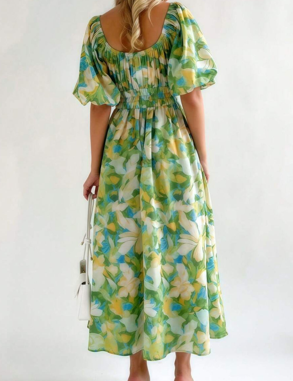 Shein maxi dress, color mix
