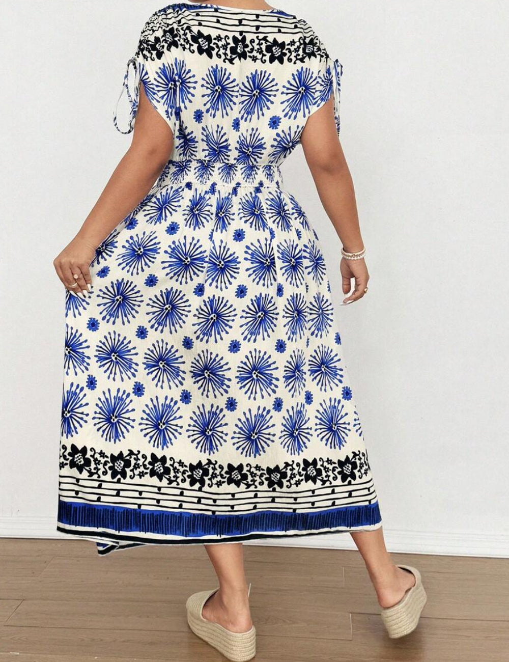 Shein Curve+ maxi ruha, vegyes színek