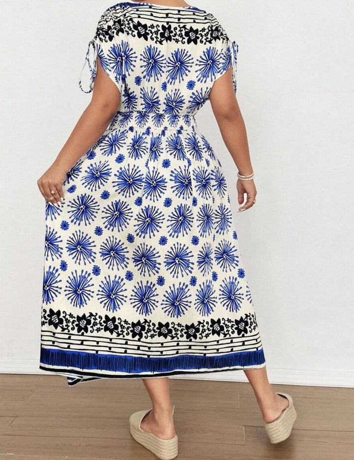 Shein Curve+ maxi ruha, vegyes színek