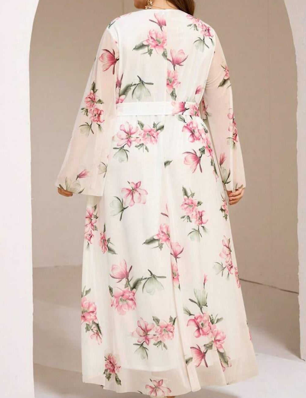 Shein Curve+ maxi ruha, vegyes színek