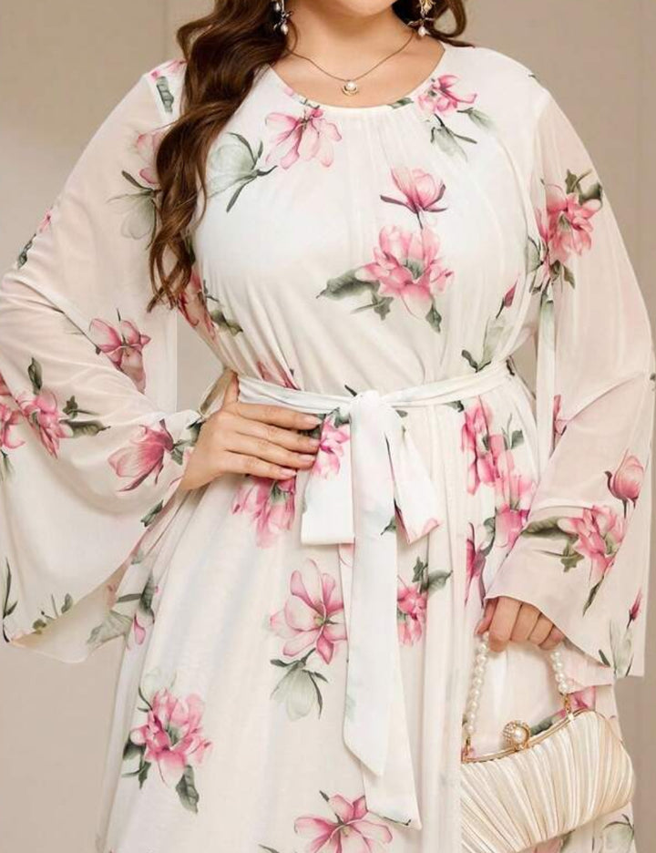 Shein Curve+ maxi ruha, vegyes színek