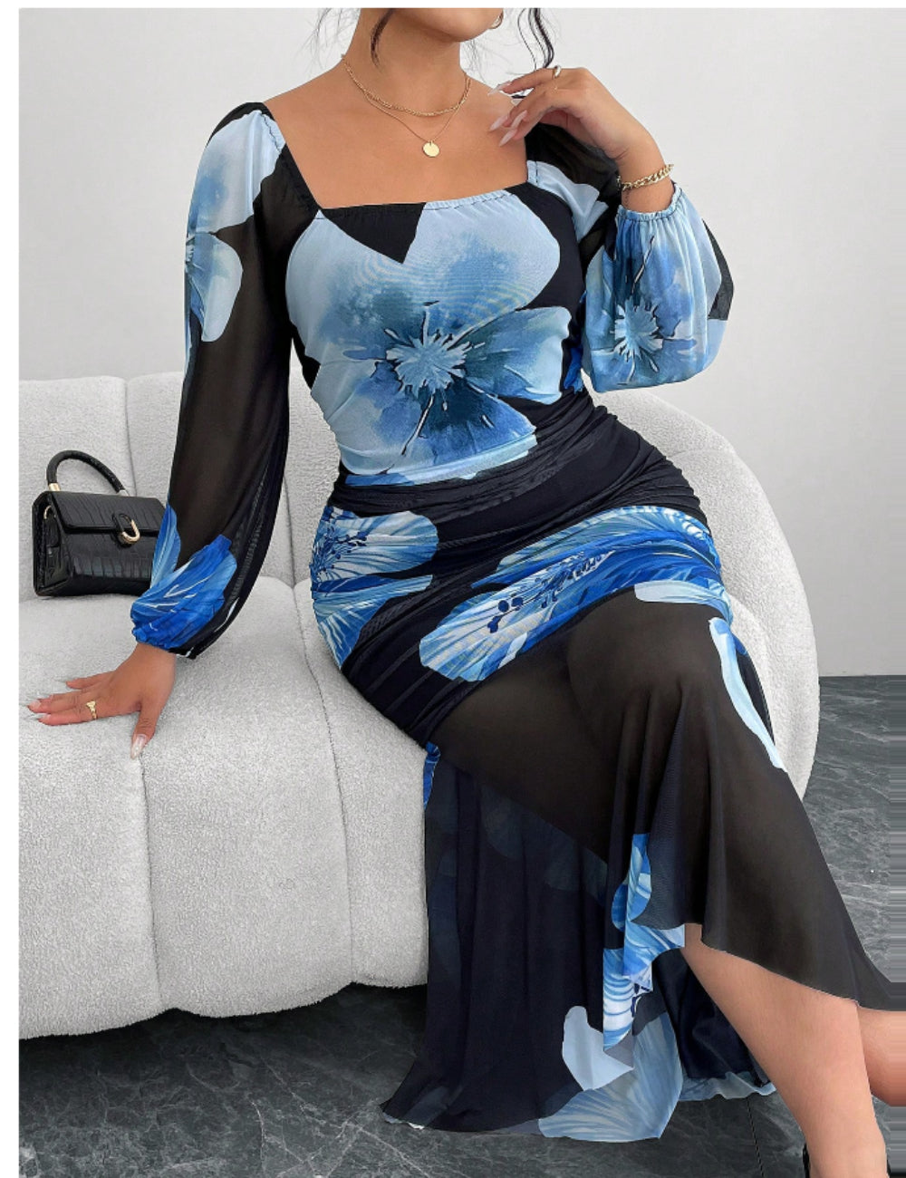 SHEIN Maxi Dress, Mixed Colors