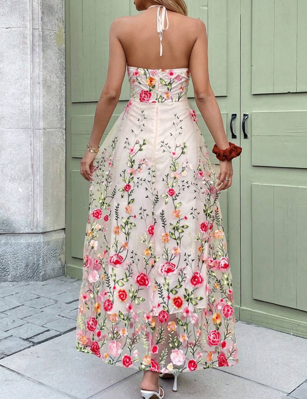 Rochie maxi Shein, mix culori