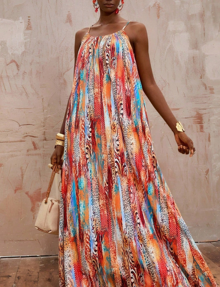 Rochie maxi Shein, mix culori