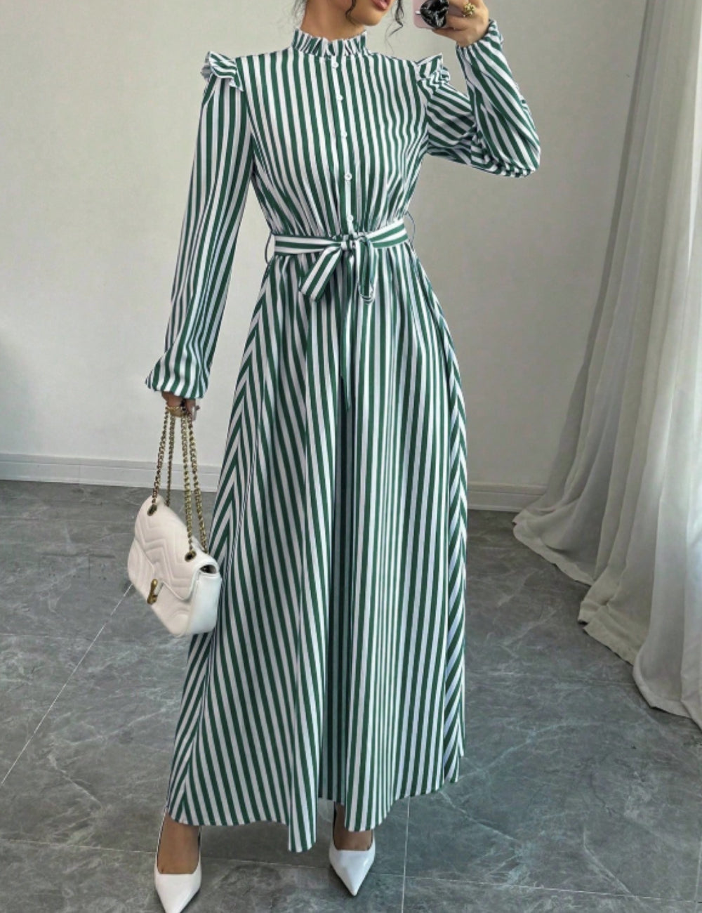 Rochie maxi Shein, mix culori