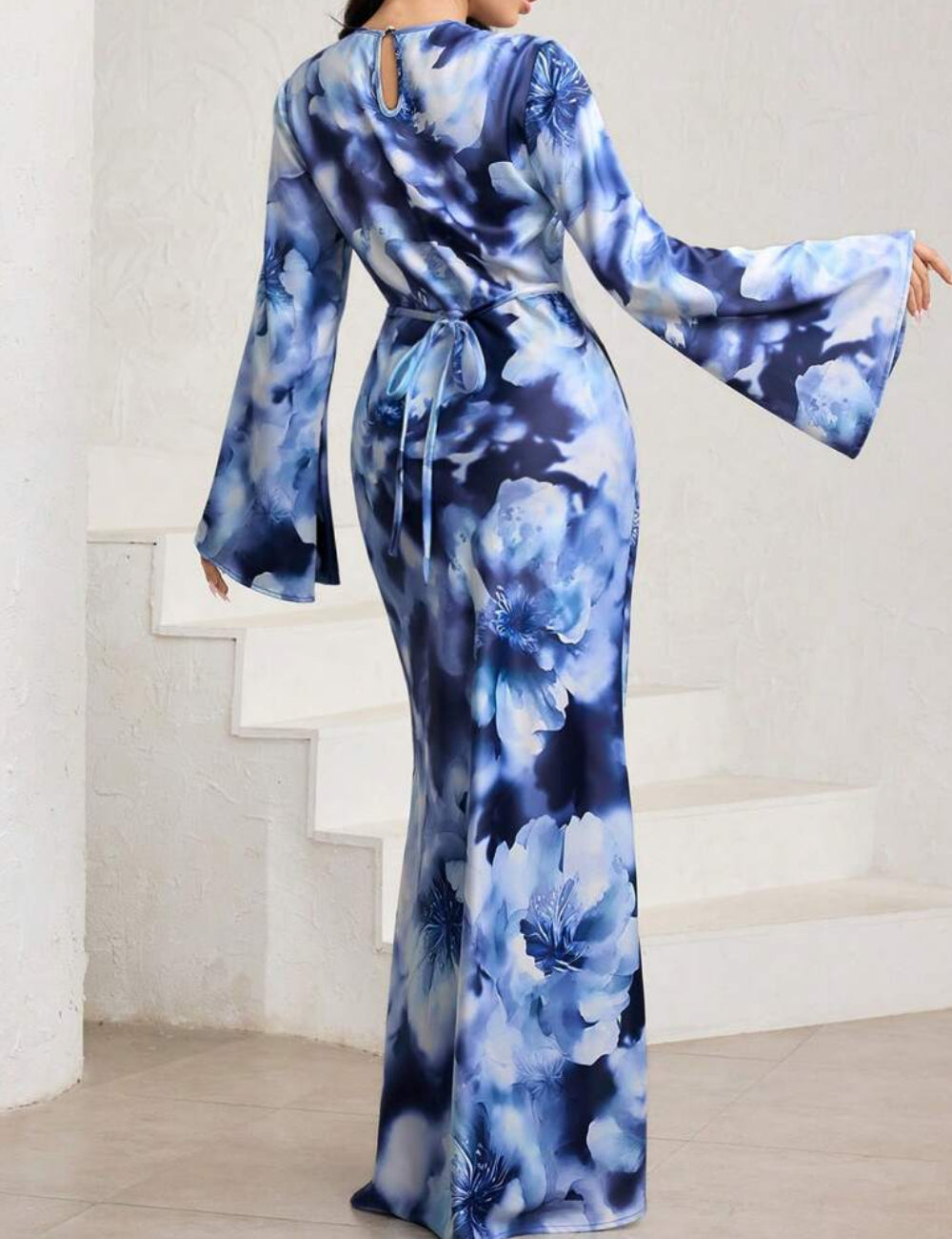 Rochie maxi Shein, mix culori