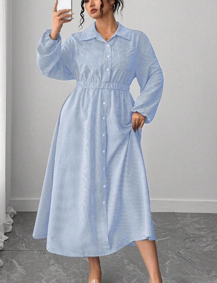 Shein Curve+ maxi ruha, vegyes színek