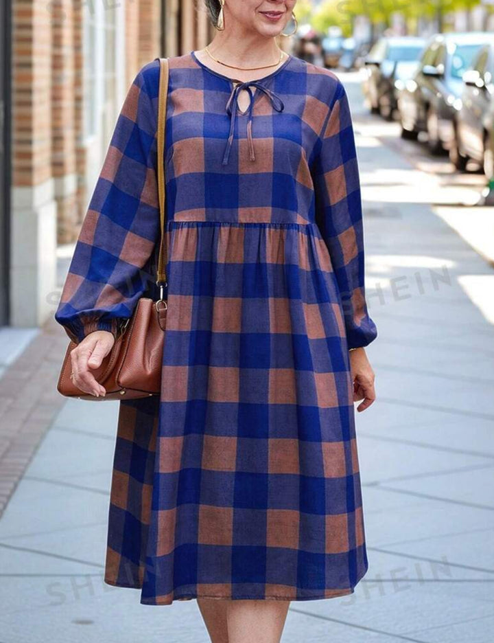 Shein Curve+ maxi ruha, vegyes színek