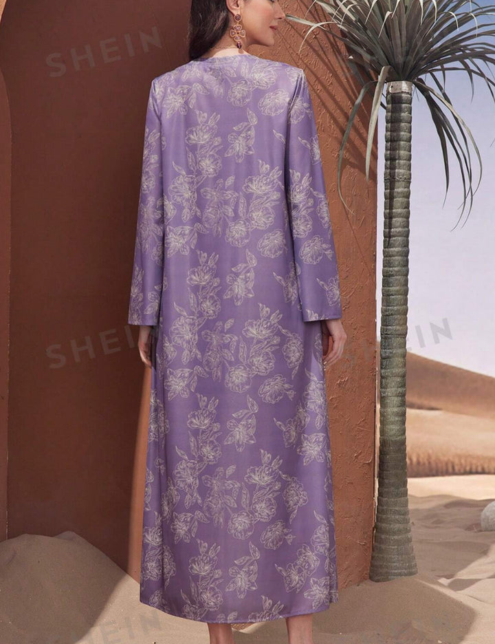 Shein maxi ruha, lila