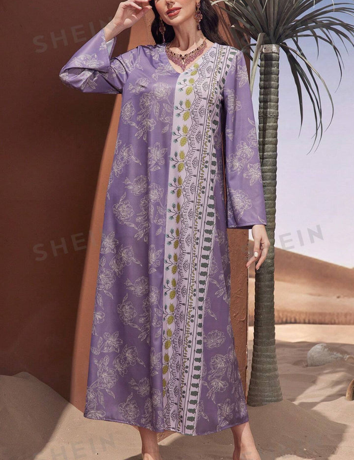 Shein maxi ruha, lila