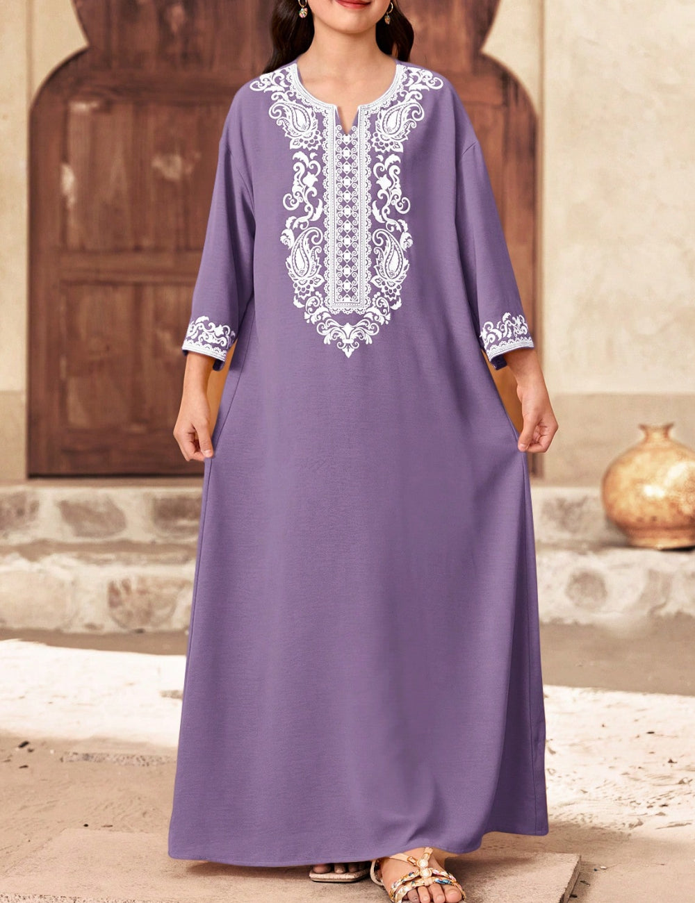 Shein maxi ruha, lila