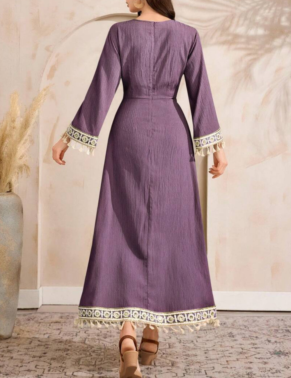 Shein maxi ruha, lila