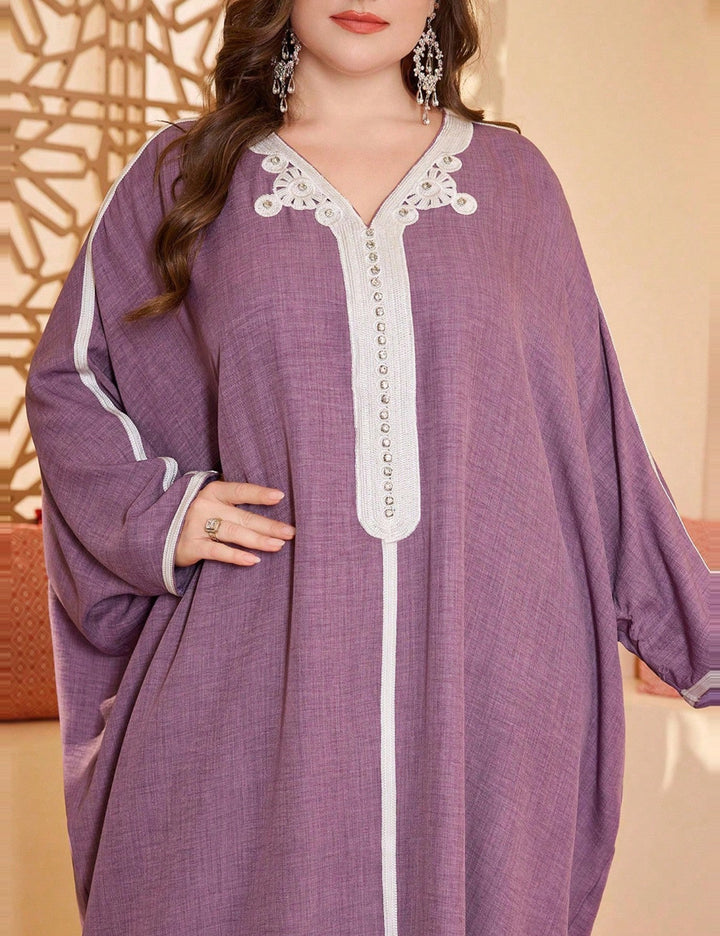 Shein Curve+ maxi ruha, lila