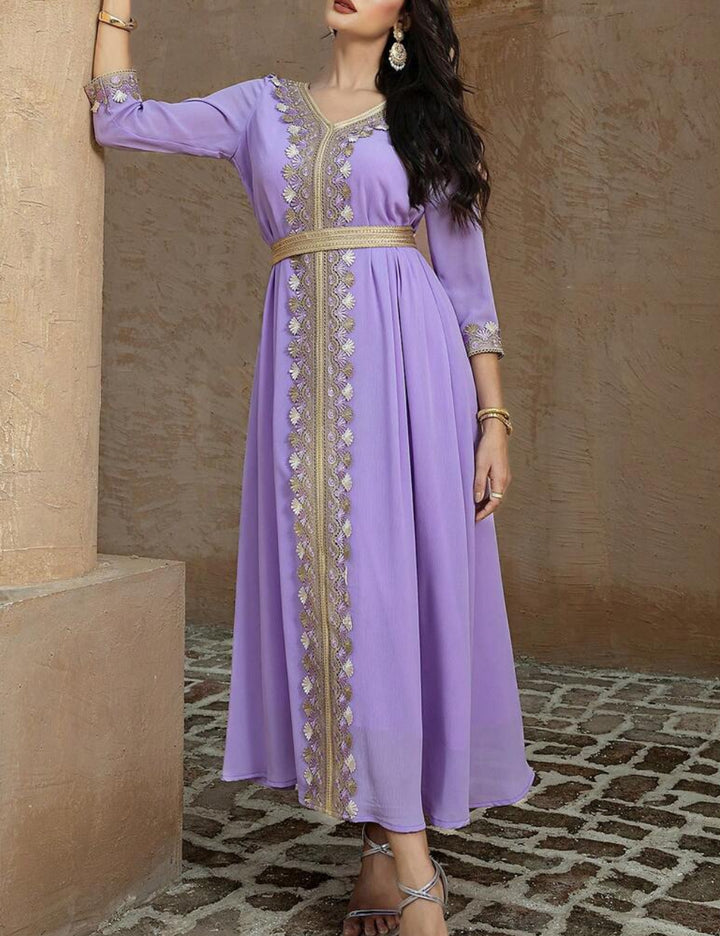 Shein maxi ruha, lila