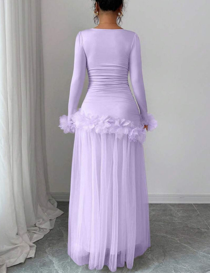 Shein maxi ruha, lila