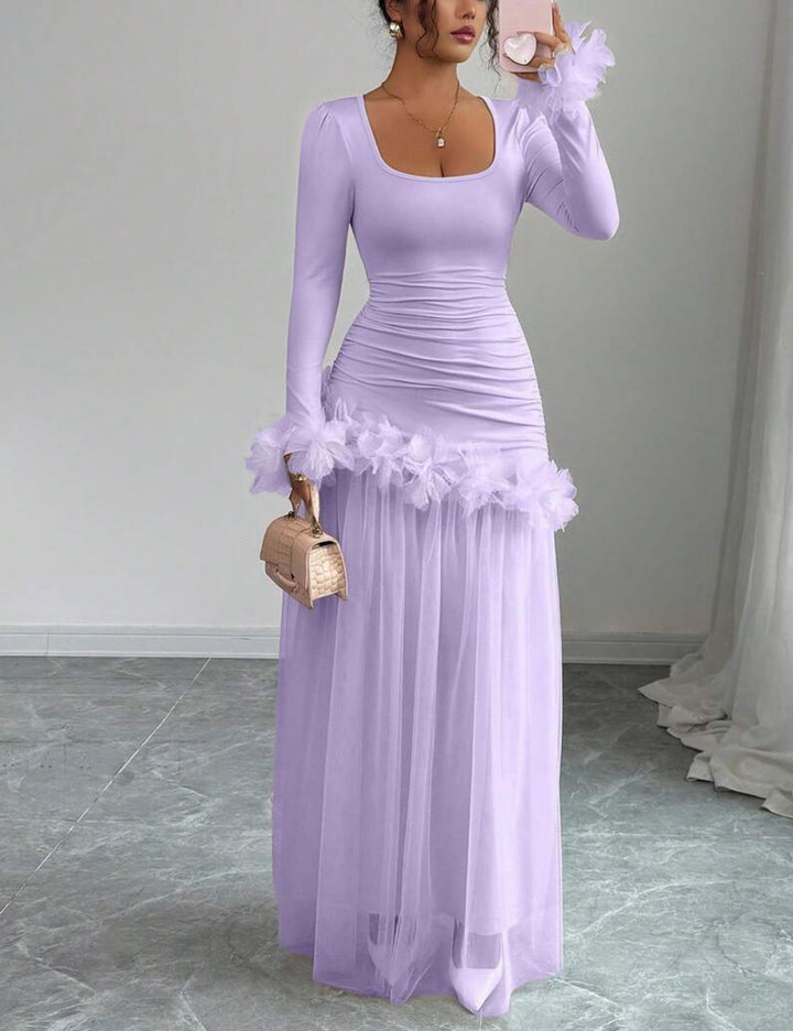 Shein maxi ruha, lila