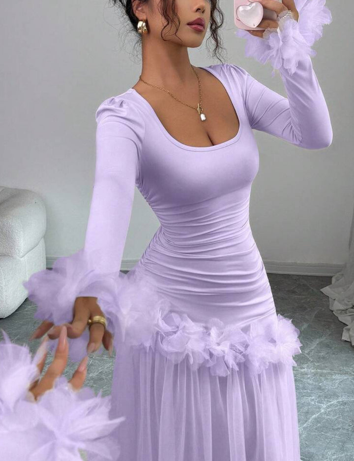 Shein maxi ruha, lila