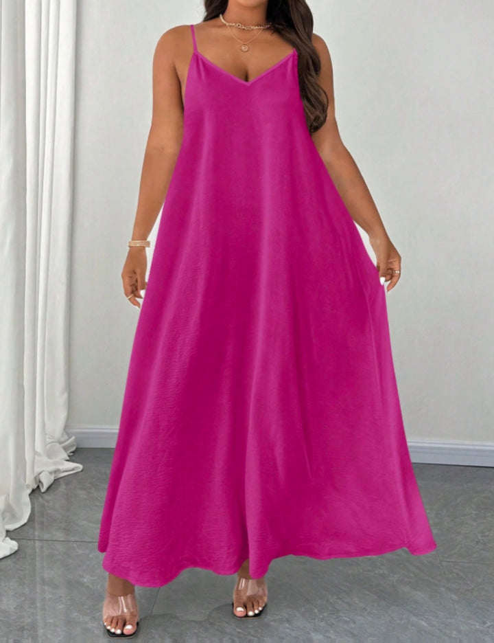 Shein Curve+ maxi ruha, lila