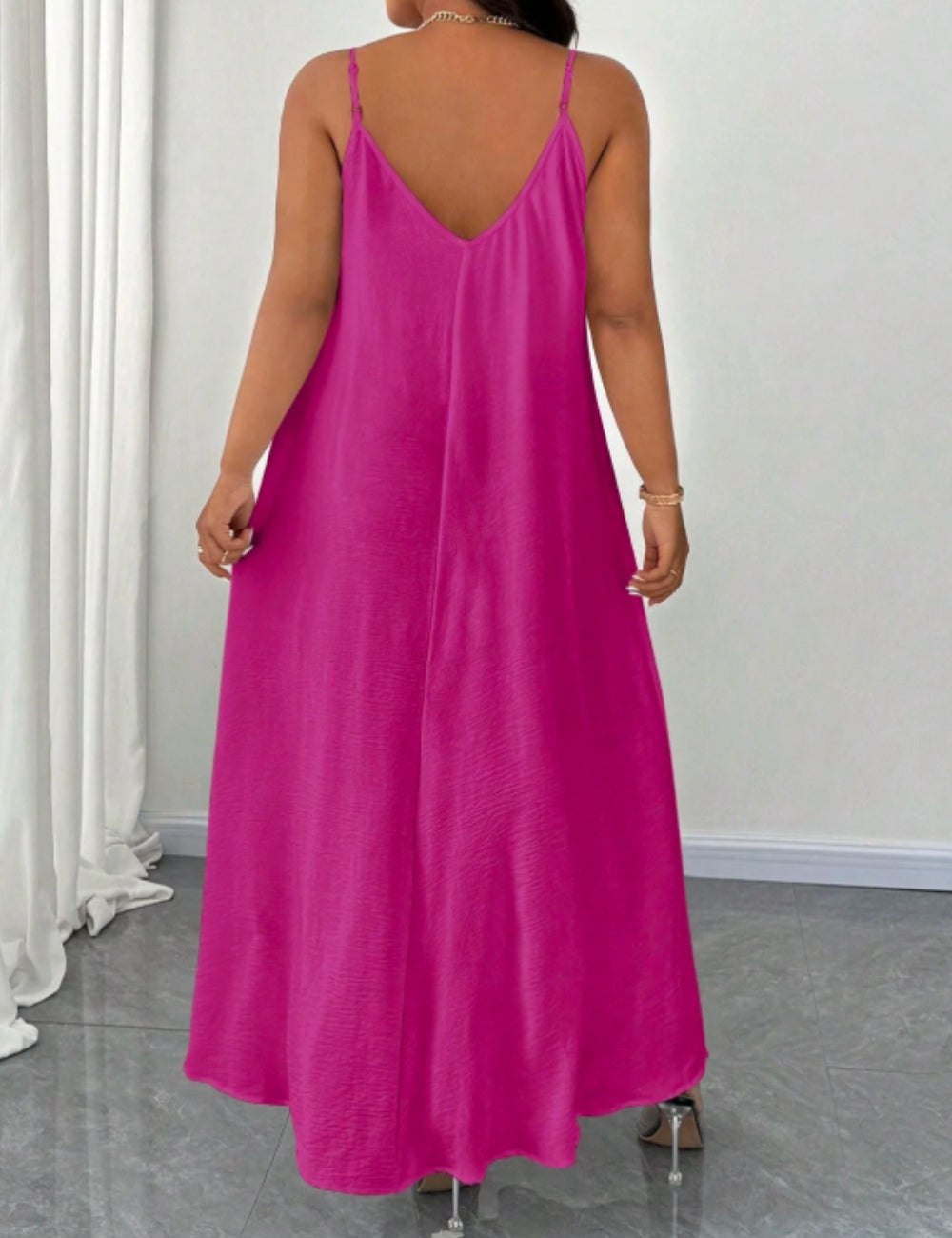 Shein Curve+ maxi ruha, lila