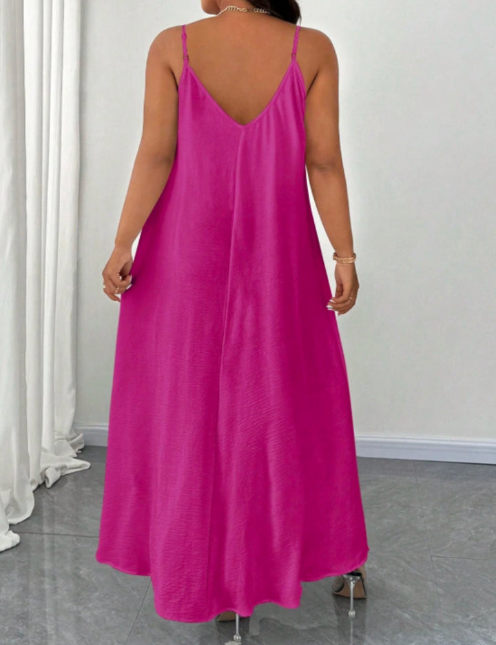 Shein Curve+ maxi ruha, lila