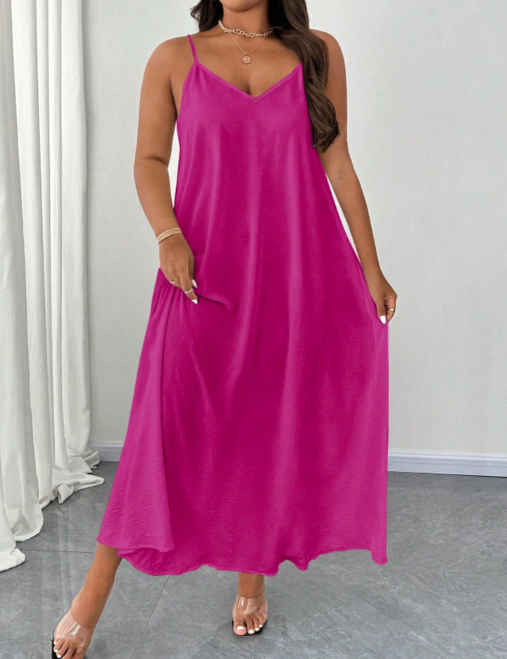 Shein Curve+ maxi ruha, lila