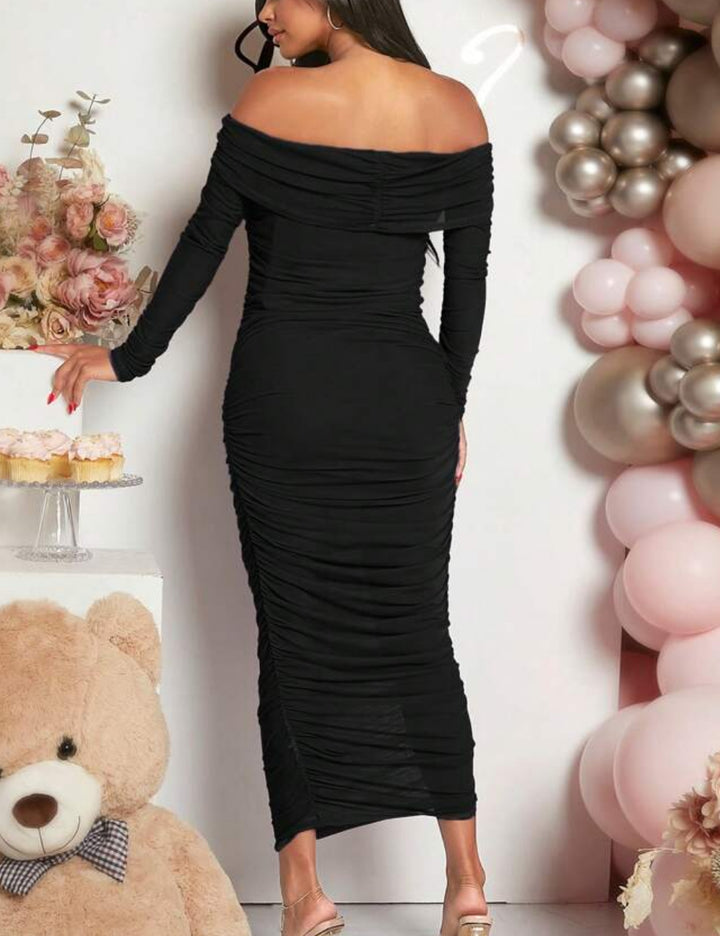 Shein maxi ruha, fekete