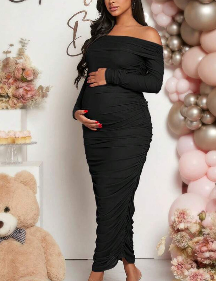 Shein maxi ruha, fekete