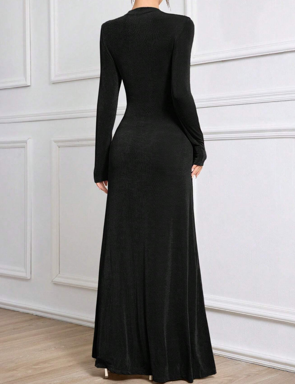 Shein maxi ruha, fekete