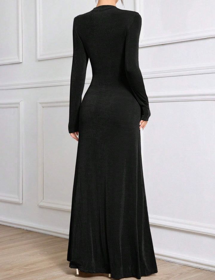 Shein maxi ruha, fekete