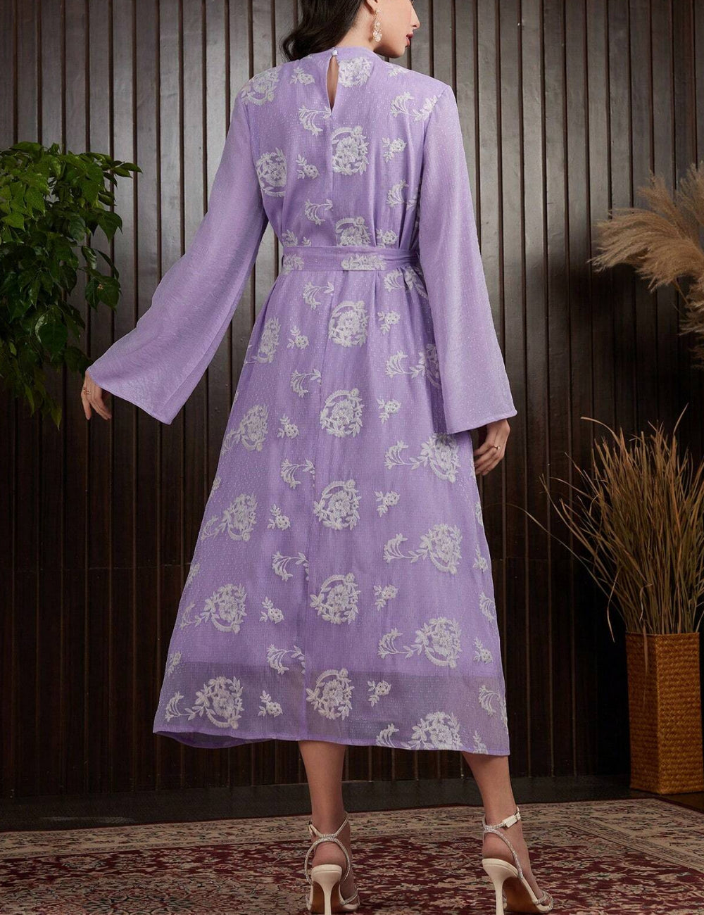 Shein maxi ruha, lila