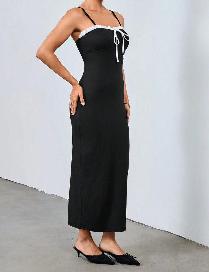 SHEIN maxi ruha, fekete