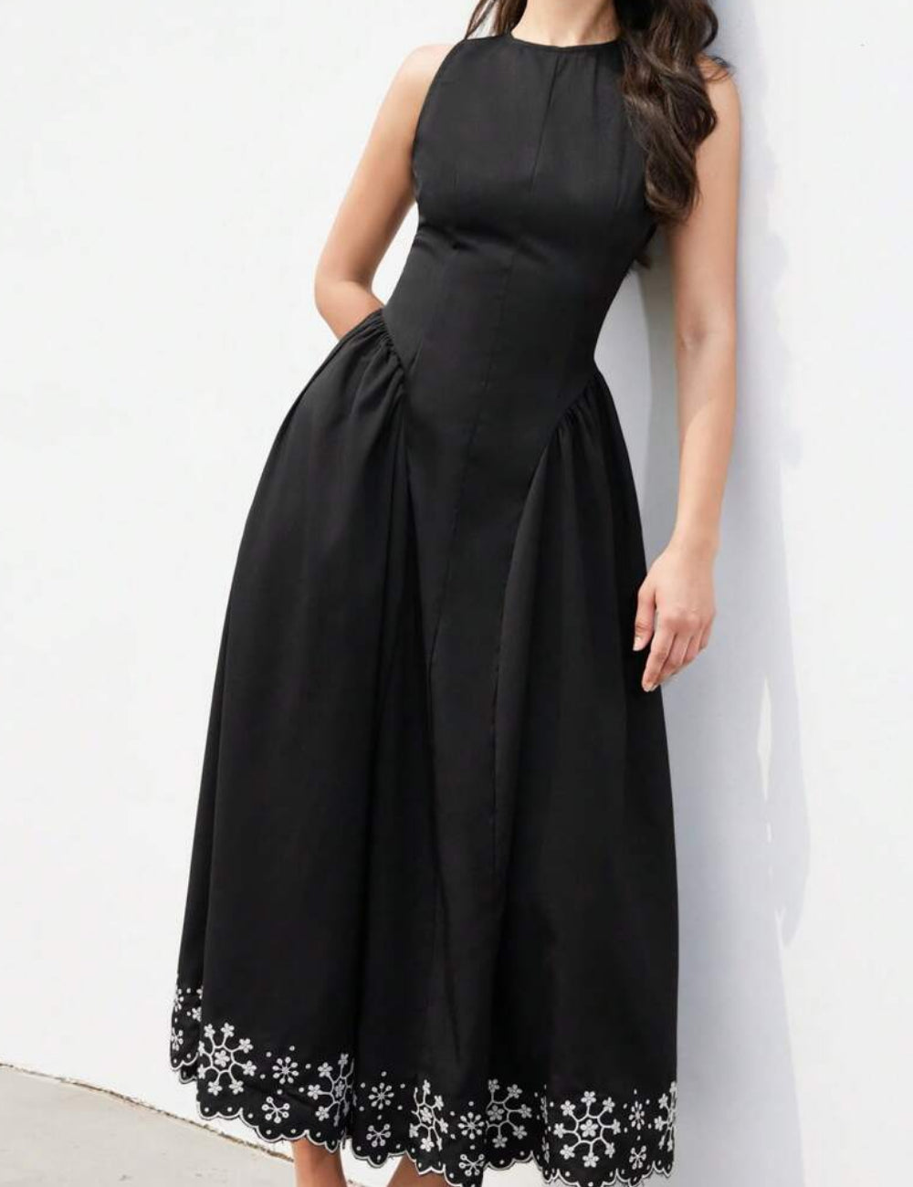 Shein Aveloria maxi ruha, fekete