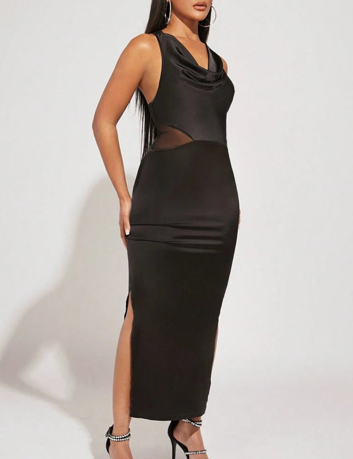 Shein maxi ruha, fekete