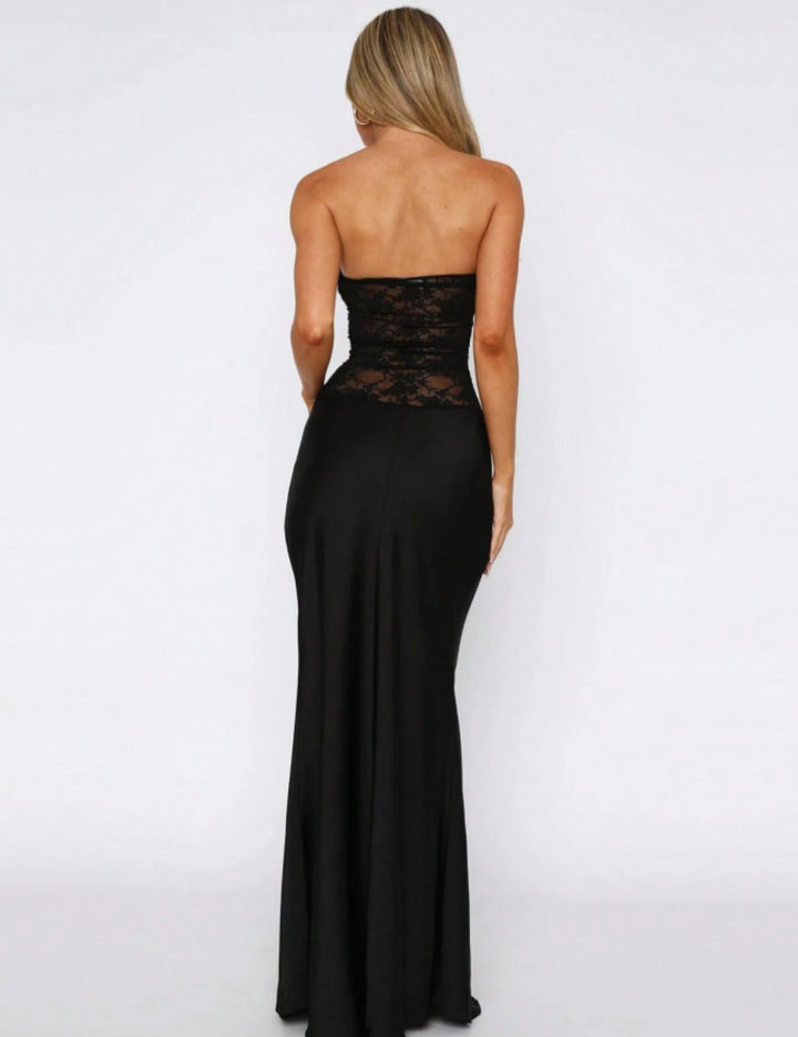 Shein maxi ruha, fekete