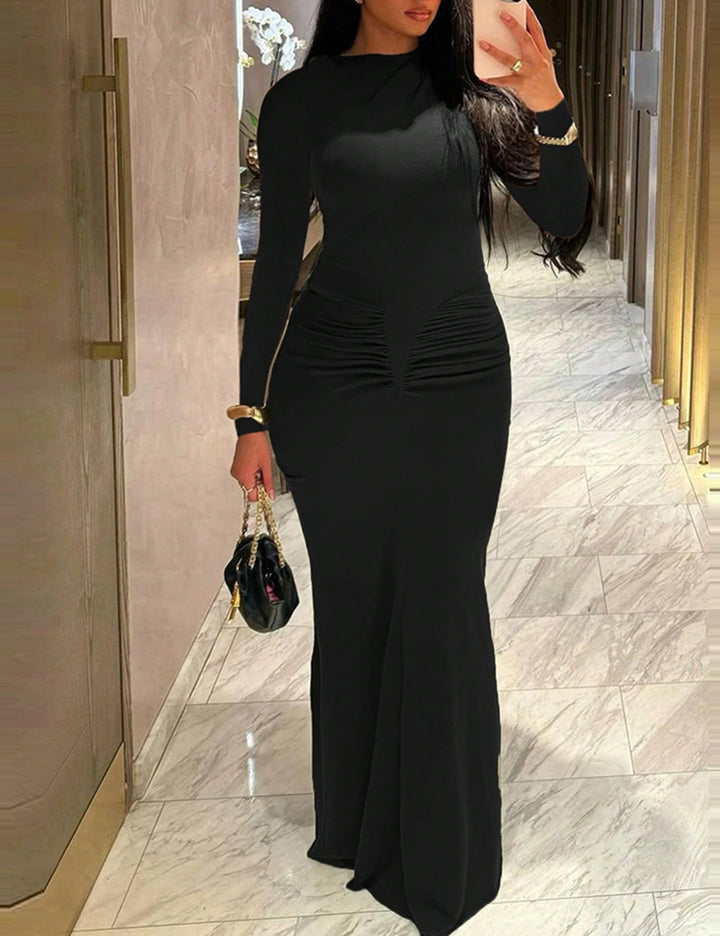 Rochie maxi Shein Curve+, negru