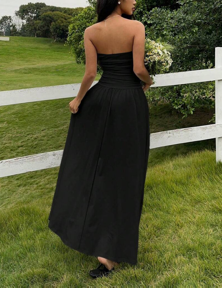 Shein maxi ruha, fekete