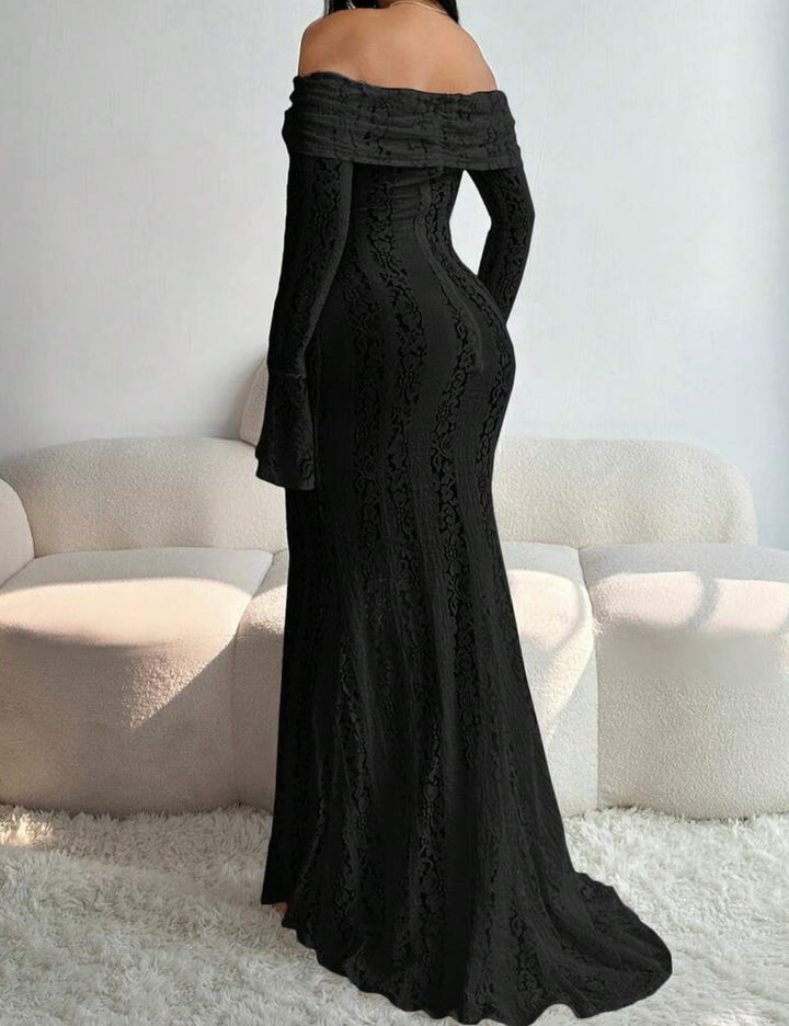 Shein maxi ruha, fekete