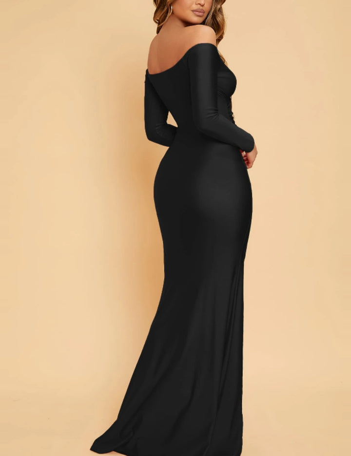 Shein maxi ruha, fekete