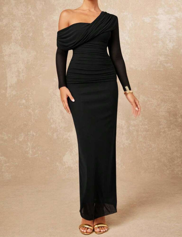 Shein maxi ruha, fekete