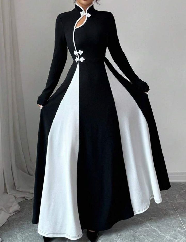 Shein maxi ruha, fekete