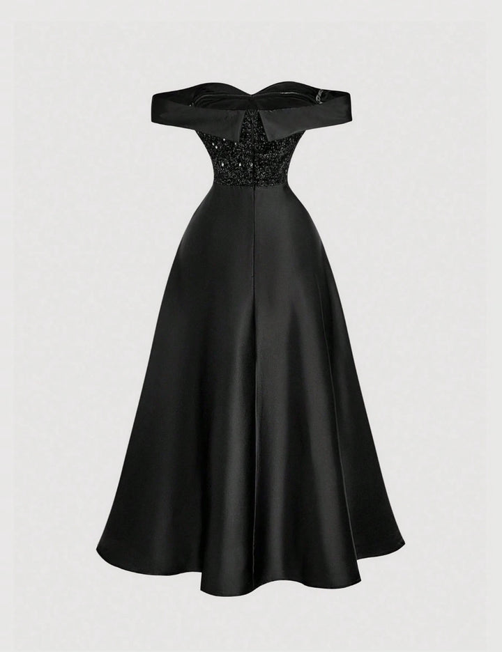 Shein maxi ruha, fekete