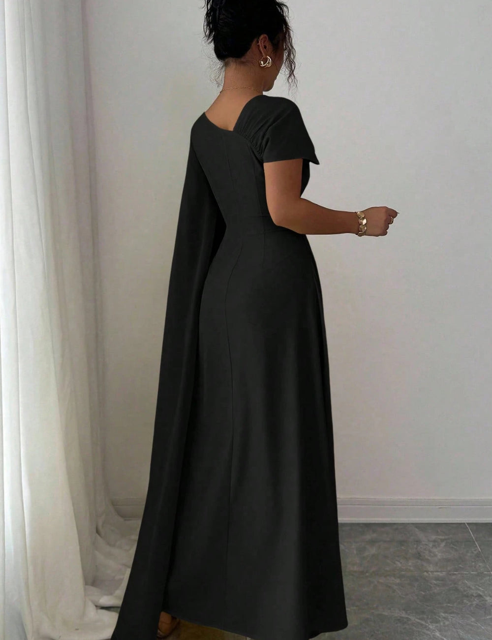 Shein maxi ruha, fekete