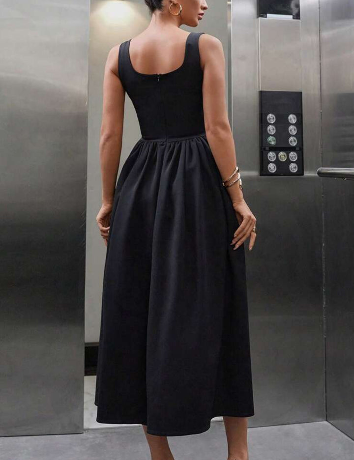 Shein maxi ruha, fekete