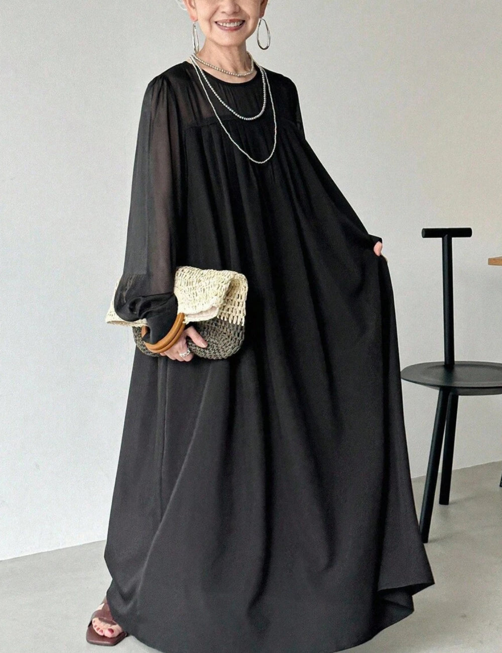Rochie maxi Shein, negru
